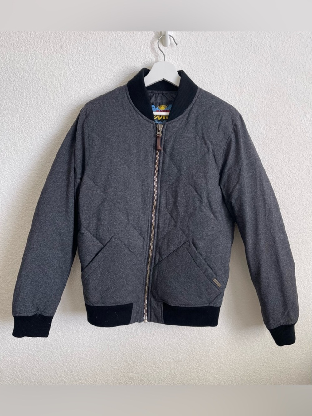 EDDIE BAUER 1936 Skyliner Model Quilted Down Classic Bomber Jacket Men’s S